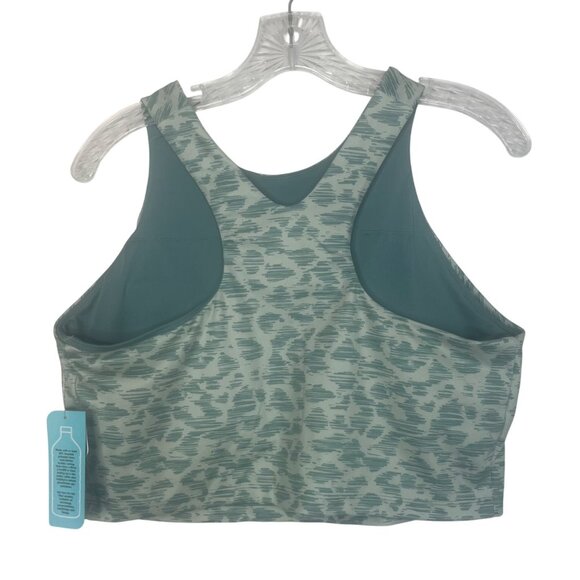 Mta Sport Sports Bra Womens Size 1X Green Racerback New - Picture 2 of 8